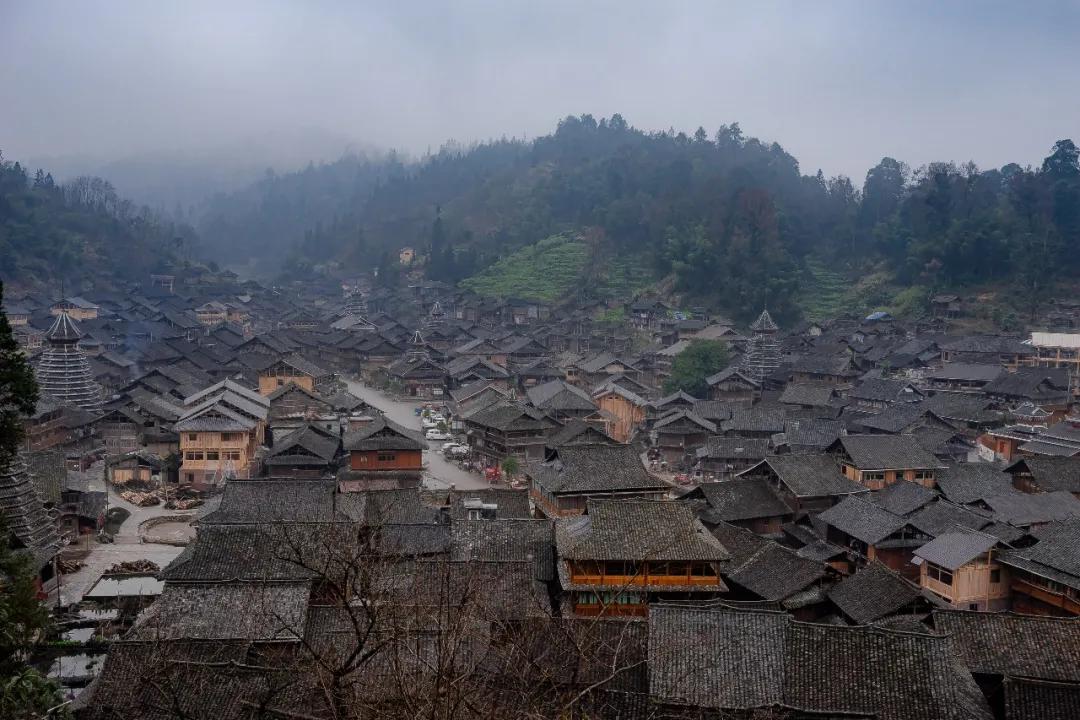 贵州黄岗侗寨优美视频,黄岗侗寨全景视频