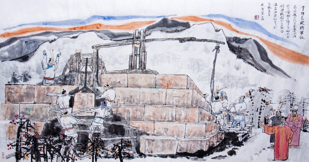 为探索东北历史的*句丽高**发源地而努力作画，作者：成秉羿