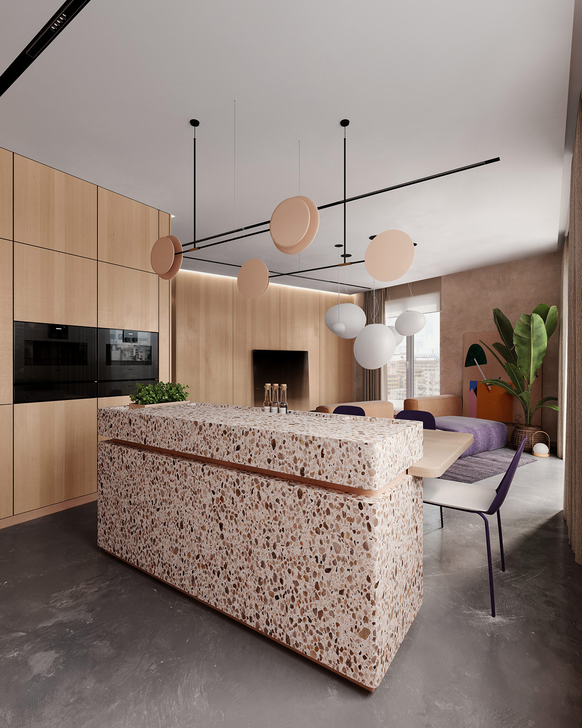 色彩质感强的室内设计,色彩主义室内设计