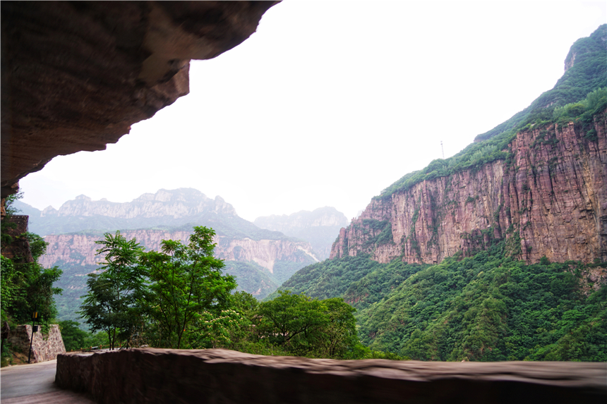 太行山古村落全景图,太行山古老村落