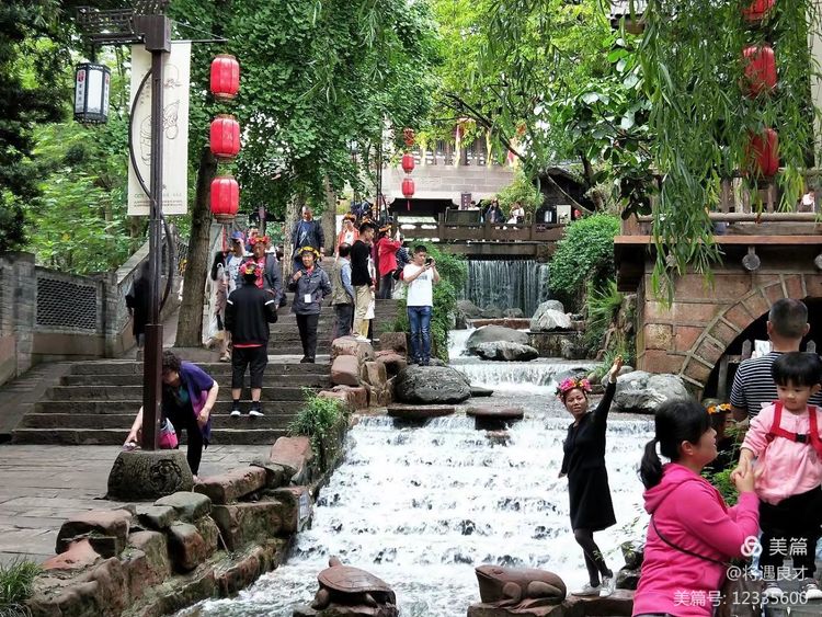 成都古镇黄龙溪,成都天府新区春季黄龙溪古镇