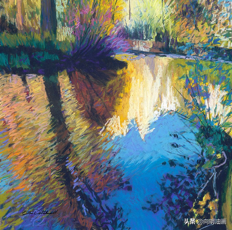 美国艺术家艾伦·迪特布兰特魔法森林的叶子沙沙作响