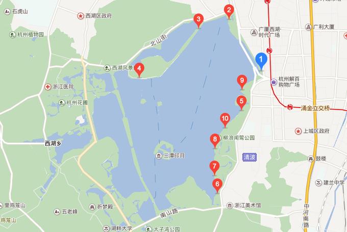 乘船游西湖美景,泛舟西湖慢游攻略