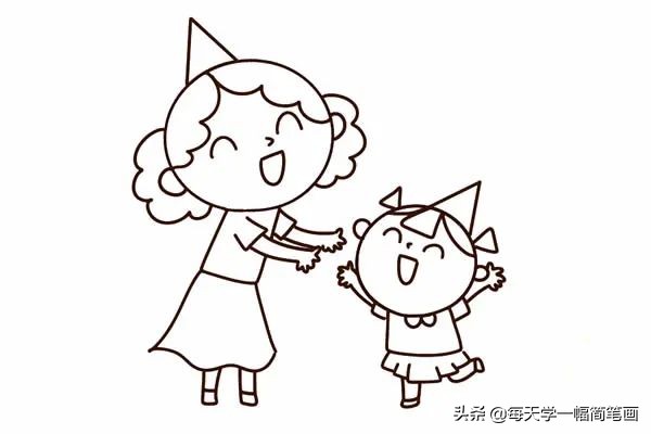 母亲节最简单的画法简笔画,最简单的母亲节简笔画
