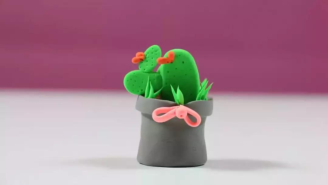 手工卡纸仙人掌盆栽幼儿园,仙人掌手工制作卡纸立体小学生