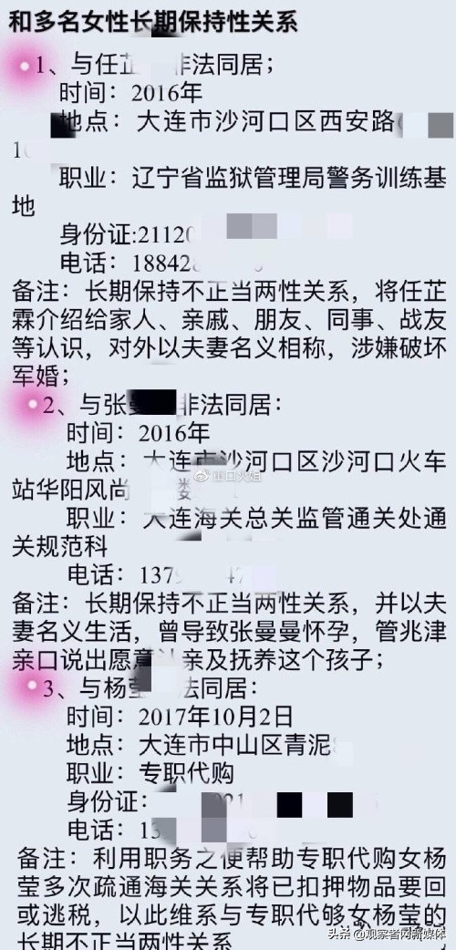 大连海关关员被妻子举报出轨,大连海关关员出轨多名女代购