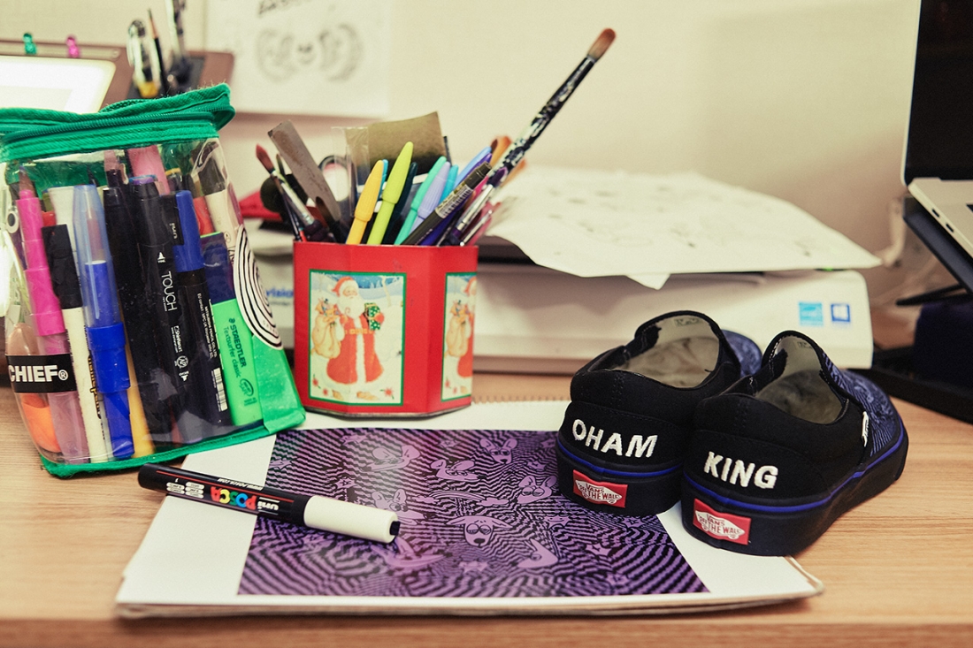 vans韩国艺术家,vans中国风插画