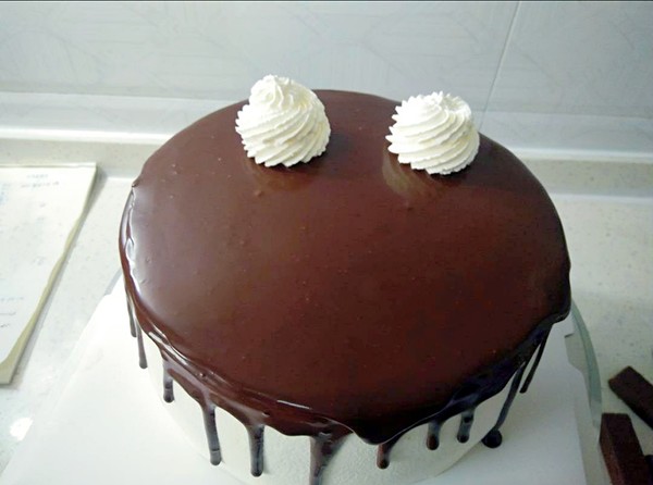 巧克力淋面蛋糕做法不用托盘,吃星空巧克力蛋糕淋面慕斯