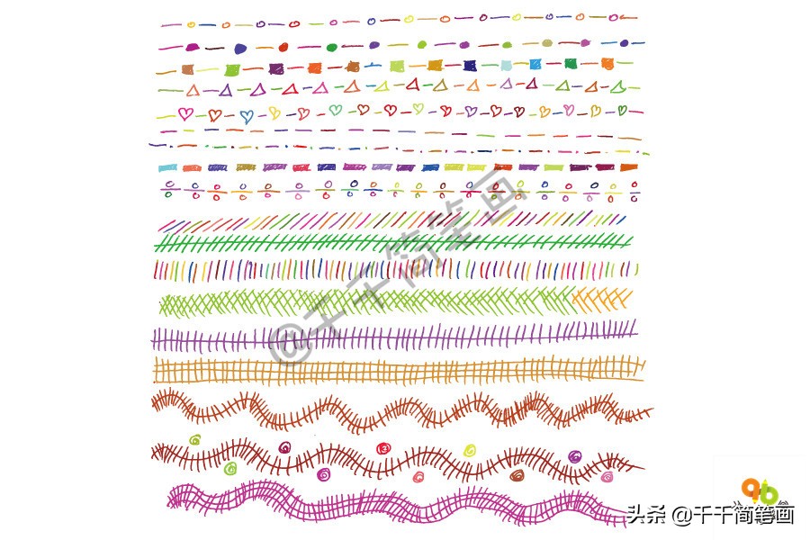 数学手抄报花边边框怎么画,好看的手抄报边框花边