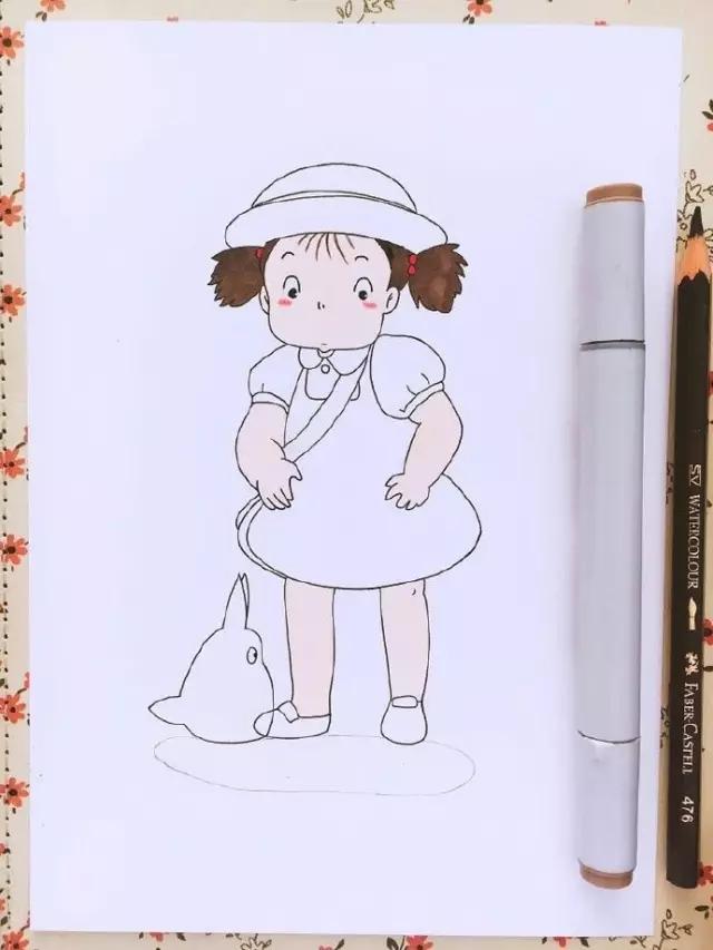 手绘头发涂色教程马克笔,touch马克笔80色手绘教程