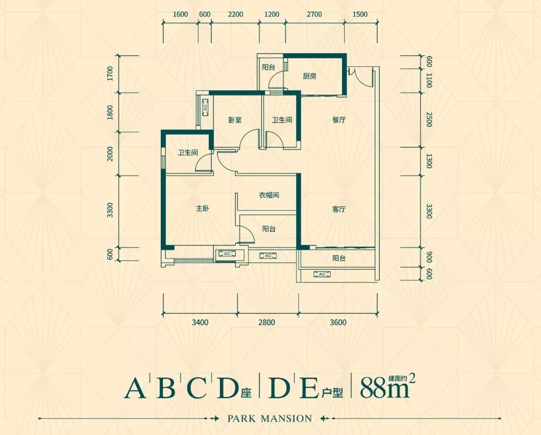 万科公园里6栋115平01户型,万科公园里一期106平户型图