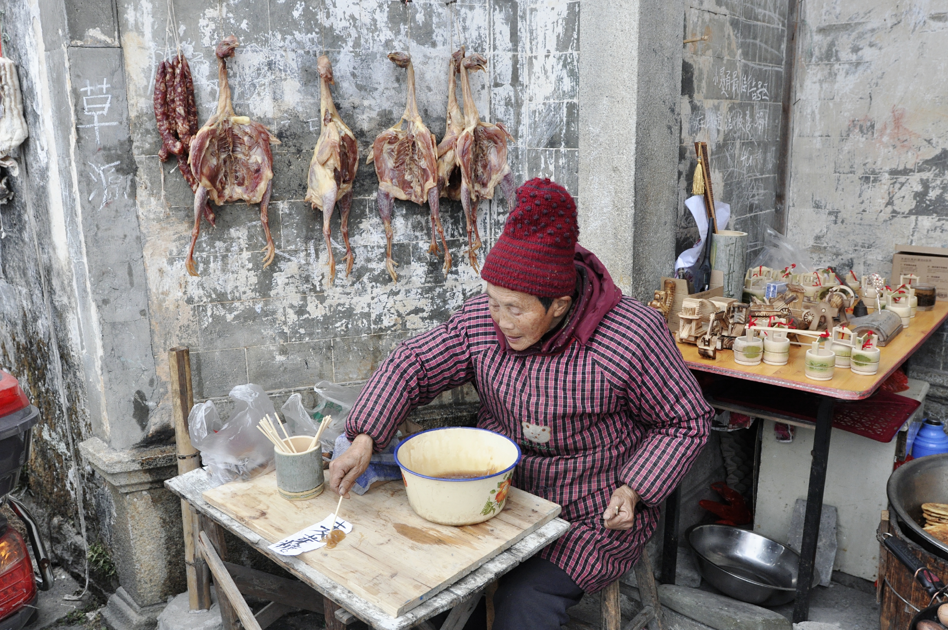 徽派村落宏村风景,山为牛头树为角的意思