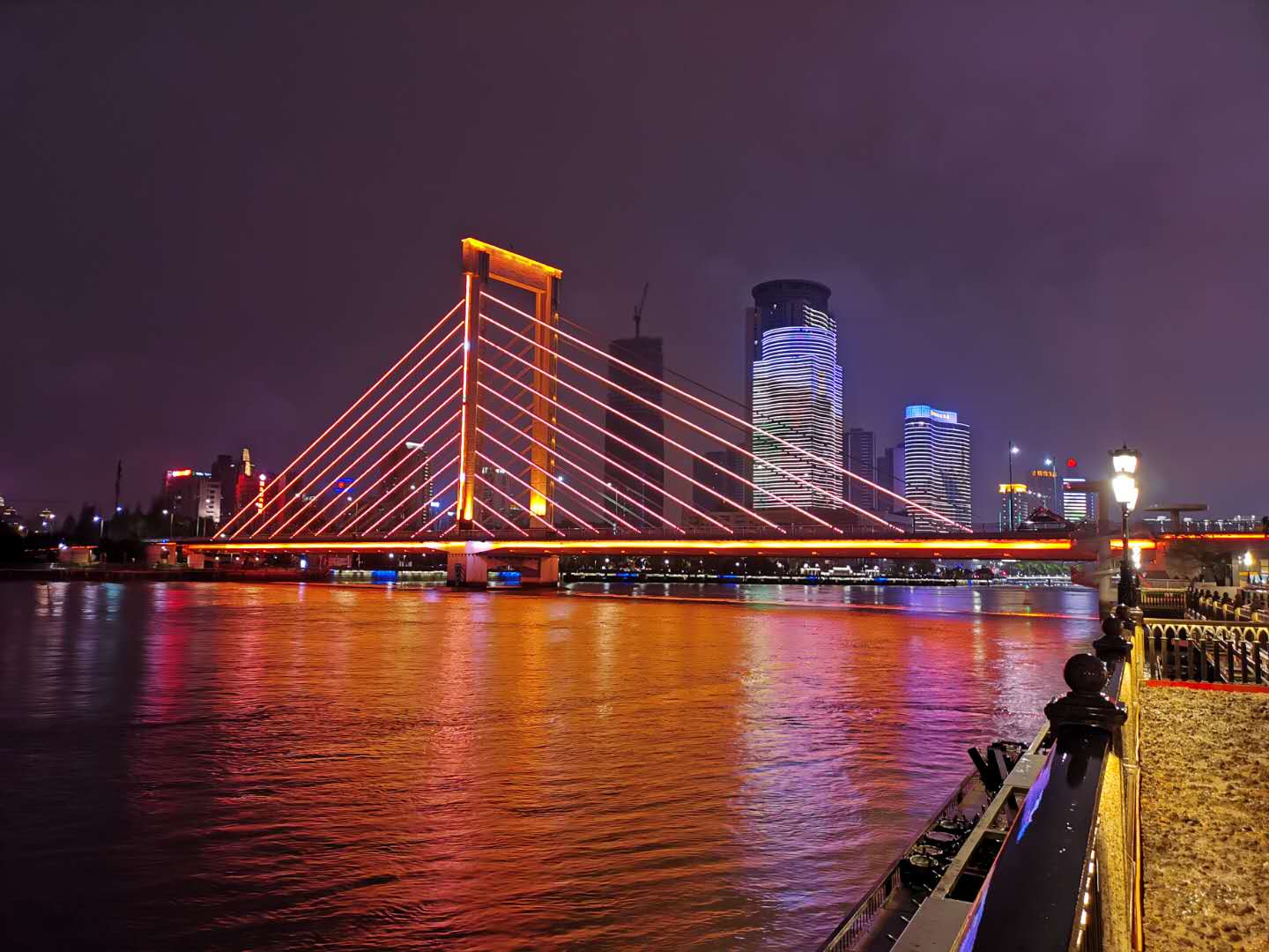 夜幕下的上海外滩,宁波老外滩景色