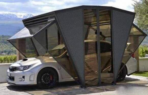 露天折叠车库,小区可移动折叠式车库