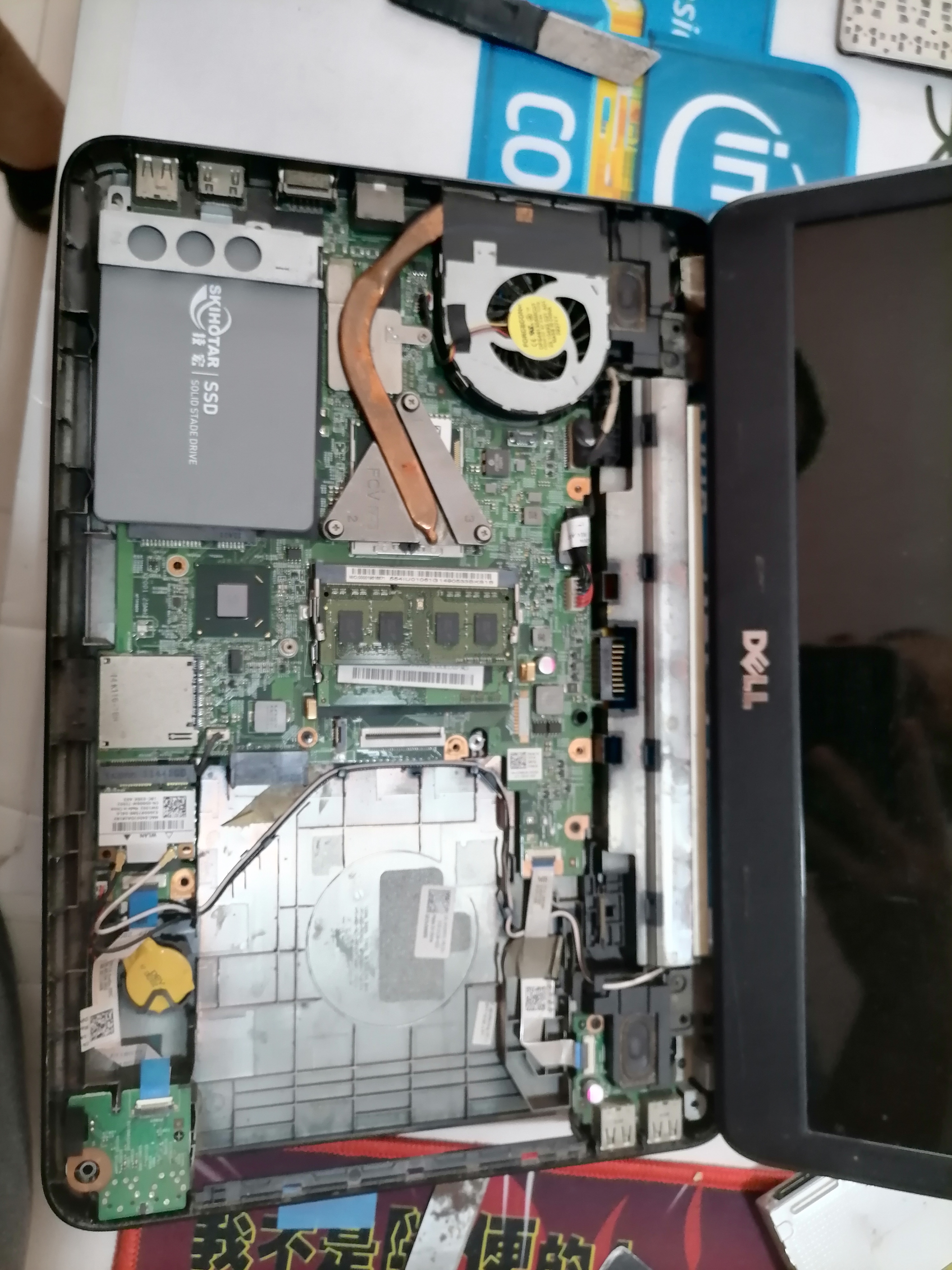 戴尔灵越11-3000series拆机,戴尔灵越4050升级换主板