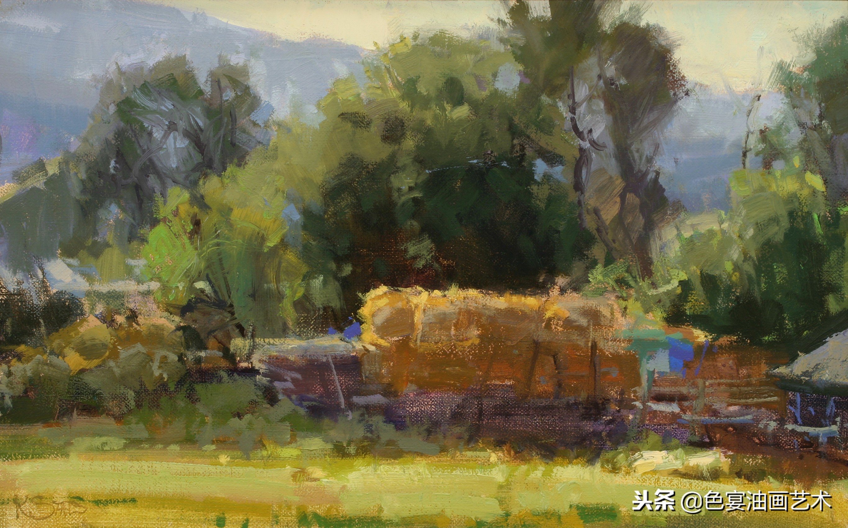 俄罗斯油画大师风景油画教程视频,油画大师油画风景创作教学视频
