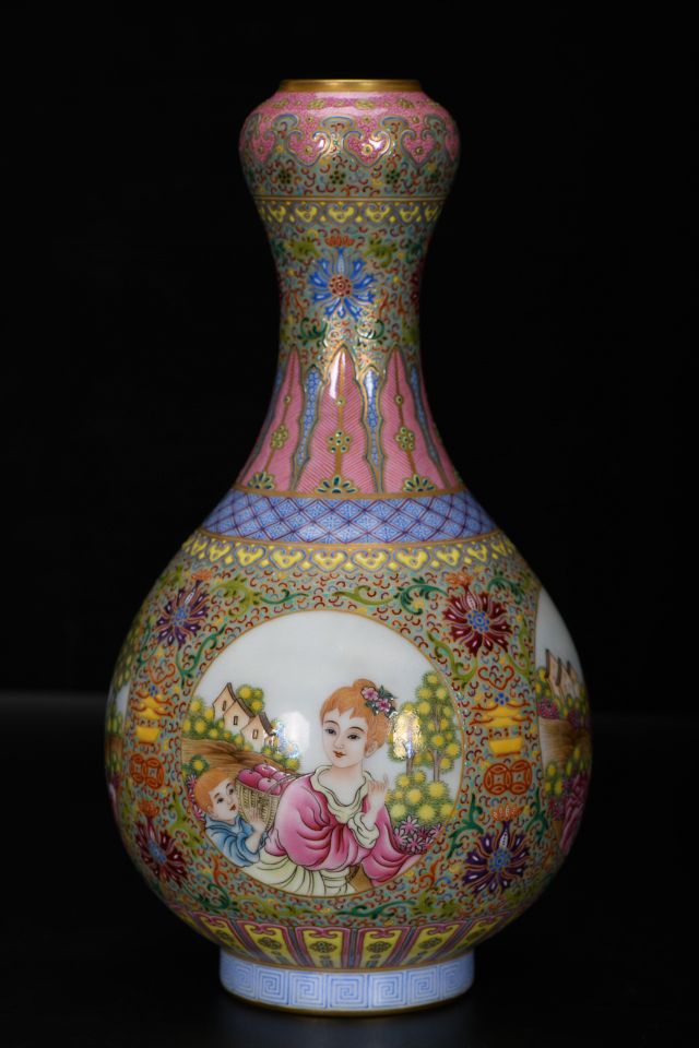 清代官窑珐琅彩将军罐,清代官窑珐琅彩鉴定方法