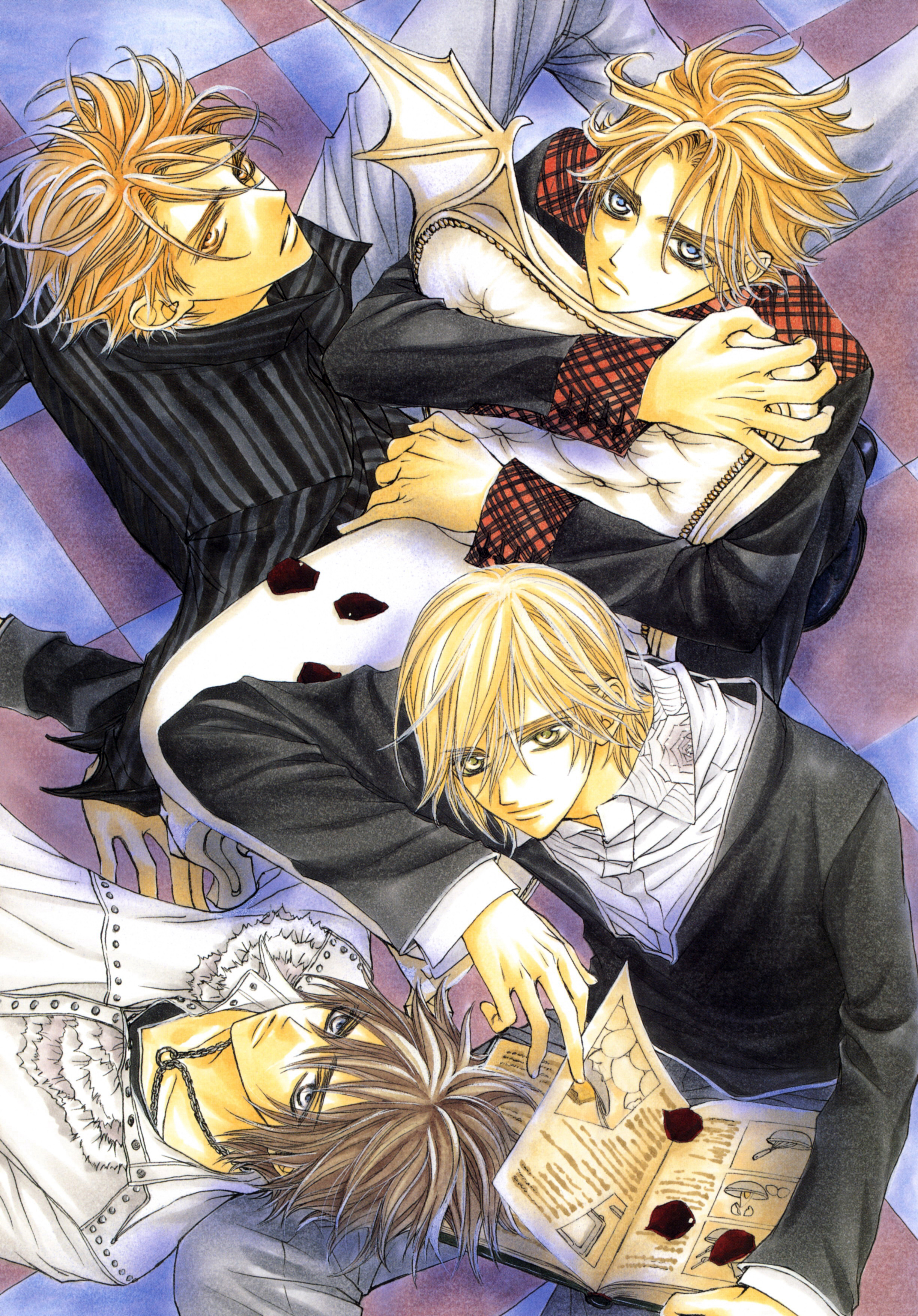 有关帅气吸血鬼的漫画图片,画风超精致的日本吸血鬼漫画