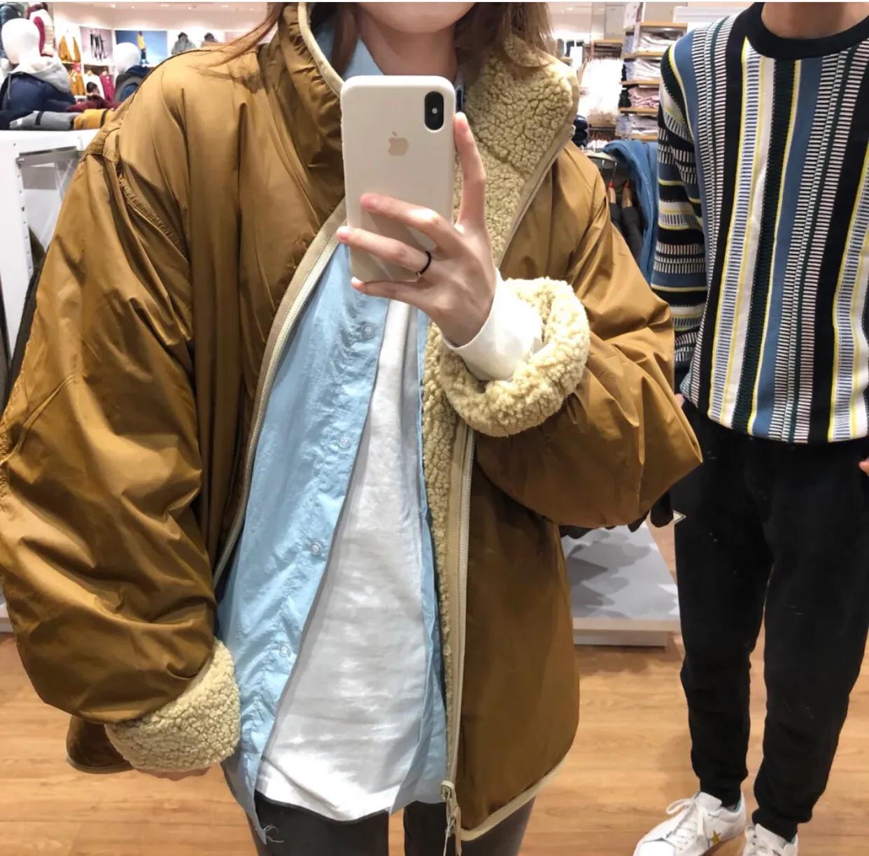 优衣库摇粒绒防风外套测评,优衣库短摇粒绒外套穿搭