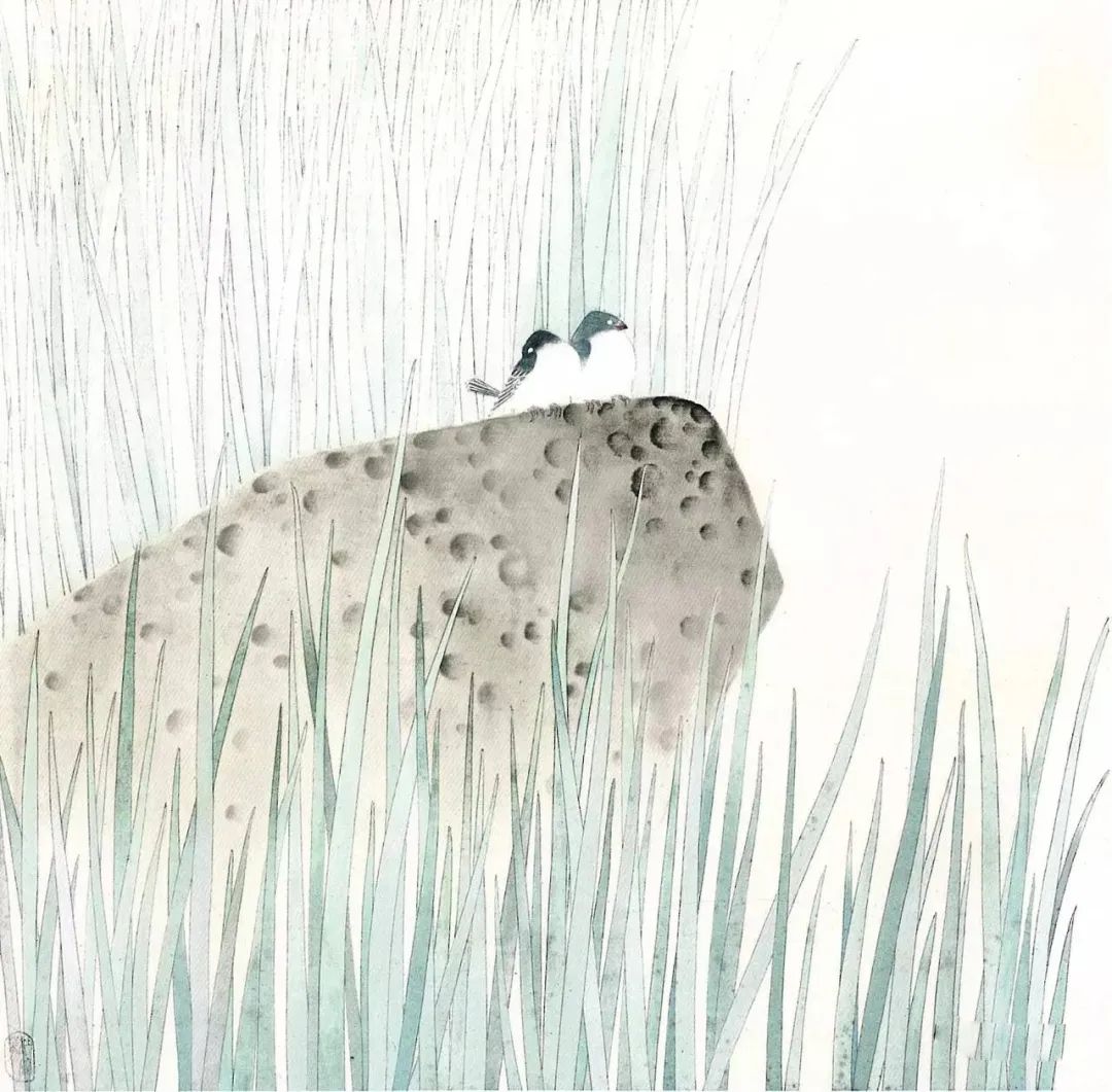 杜曼华花鸟作品欣赏,淡雅空灵杜曼华工笔花鸟作品40幅