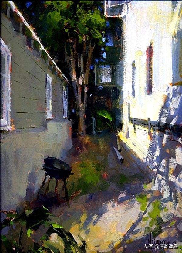 美国艺术家乔biwler油画作品赏析,丽莎印象派油画欣赏