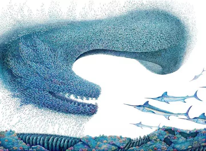 小央美水墨画作品欣赏,小央美人物画