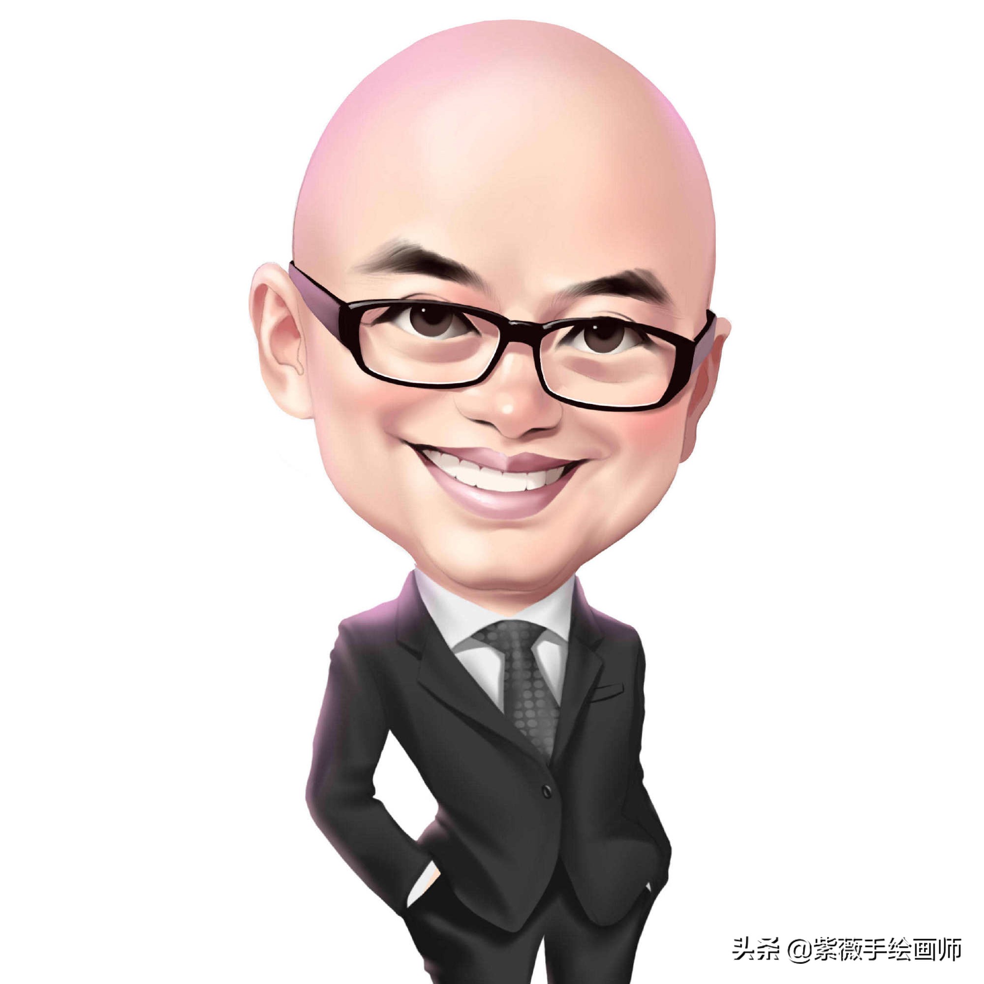 换一换你的头像吧领导气质手绘漫画头像气场强大高级感十足