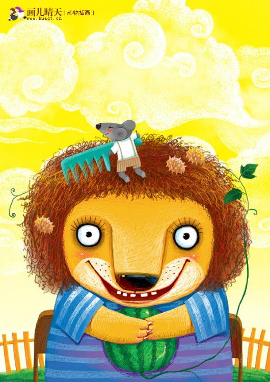 唯美插画壁纸动物,简单又漂亮的动物插画