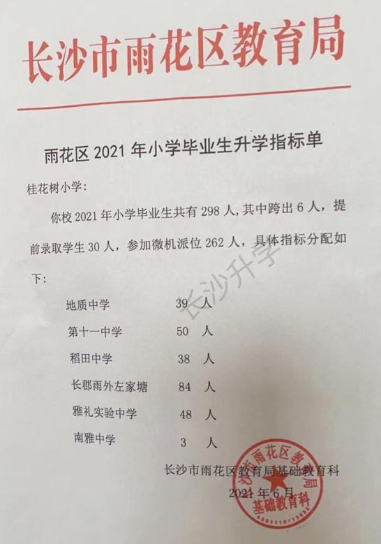 长沙清水塘第三小学微机派位指标,长沙小学微机派位片区划分