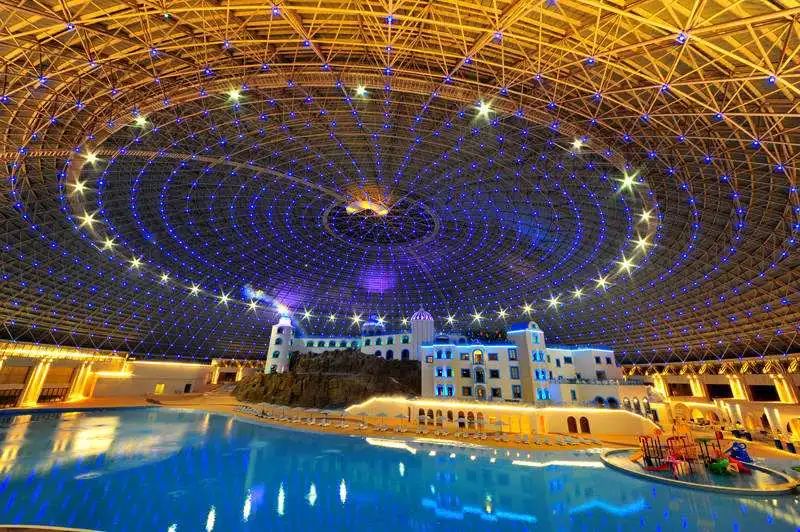 亚洲最大的穹顶式温泉，庐江国轩温泉宫