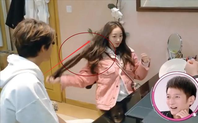 周洁琼发型胎毛刘海,摘假发片周洁琼