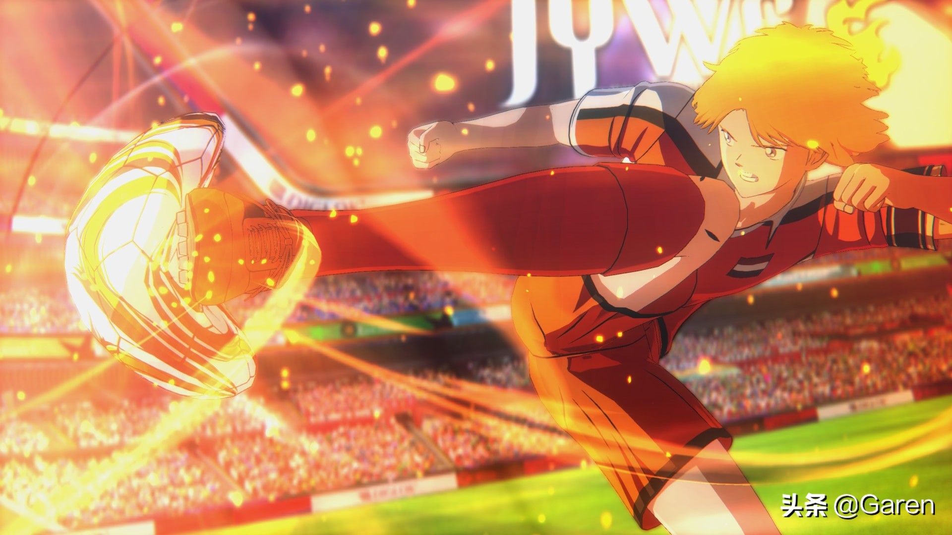 经典足球小子,天空翱翔的男孩