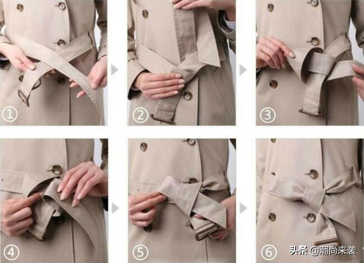 怎样给大衣的腰带系好看的蝴蝶结,大衣腰带后面打结方法不要蝴蝶结