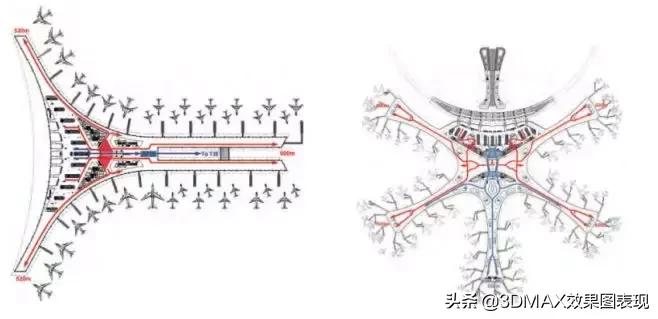 北京大兴机场总体设计方案,北京大兴机场设计图