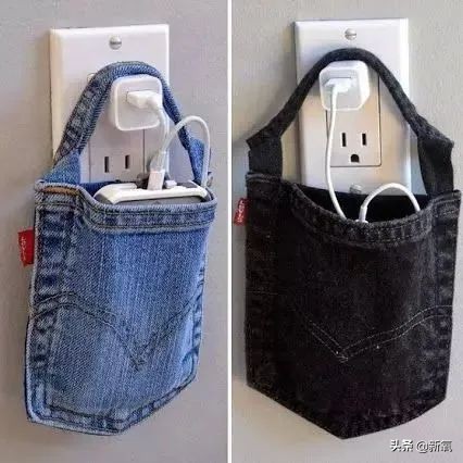 0元改造废旧牛仔裤,旧牛仔裤改造多功能收纳篮的教程