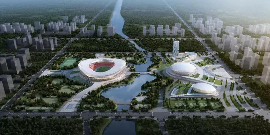 临沂新建体育中心,临沂奥体中心规划效果图