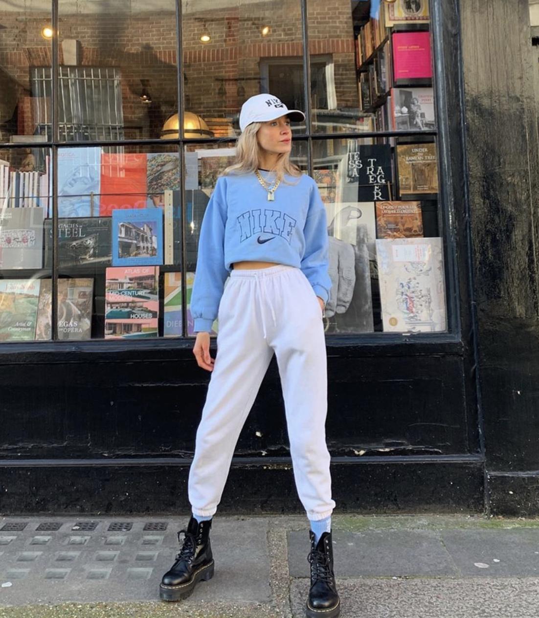 高街潮流慵懒风运动裤,高街ins潮裤子运动裤