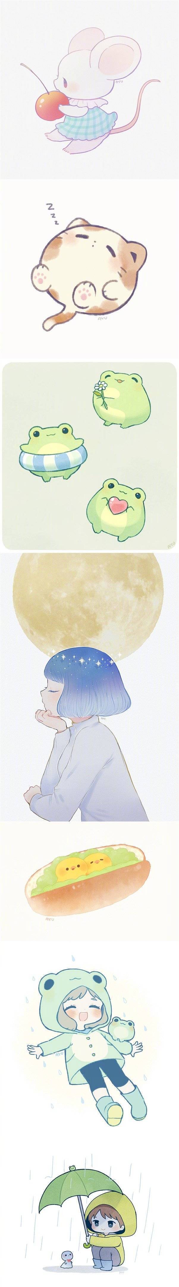 ayu作品欣赏,ayumi手绘插画