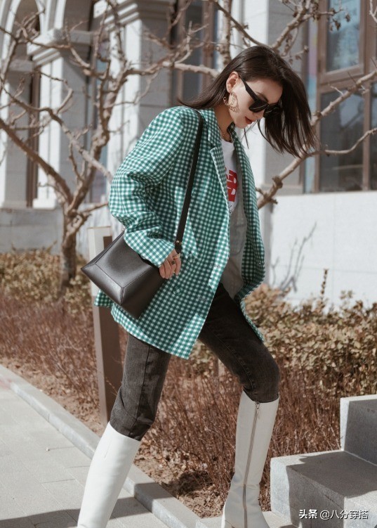 格纹西装秋冬正式搭配,2020秋冬时装单品格纹西装