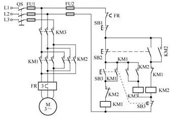 低压电工实操电动机正反转电路图,电工电动机启停点动电路图