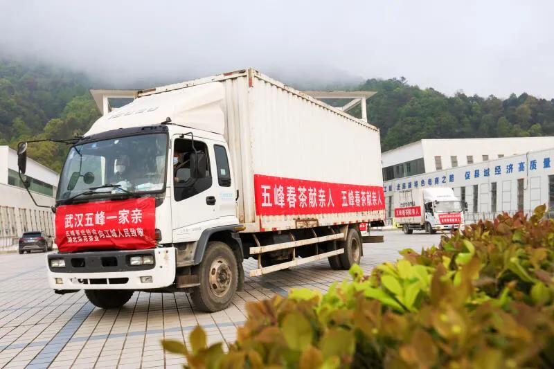 六万份春茶送达武汉,五峰爱心春茶送武汉
