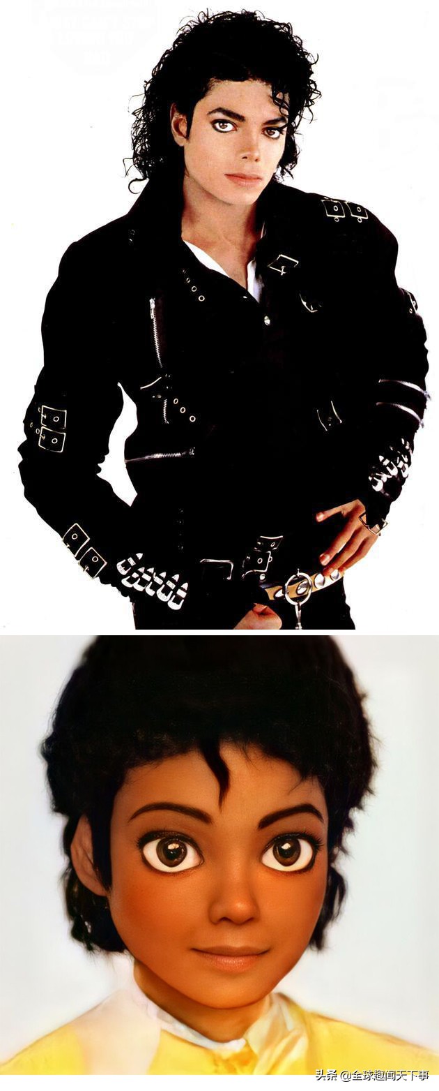 欧美明星的偶像迈克尔杰克逊,动漫中迈克尔杰克逊