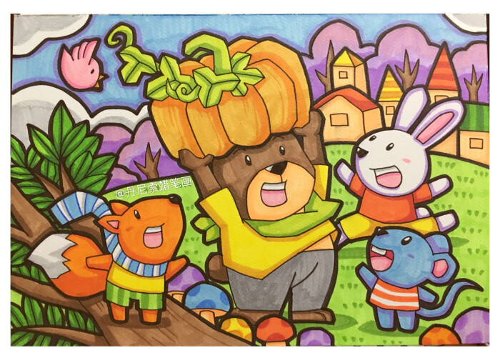 8-12岁儿童绘画范画,简单又好画的儿童画大全