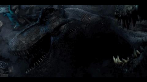 《侏罗纪公园3》棘龙打败霸王龙：主角光环实力碾压？