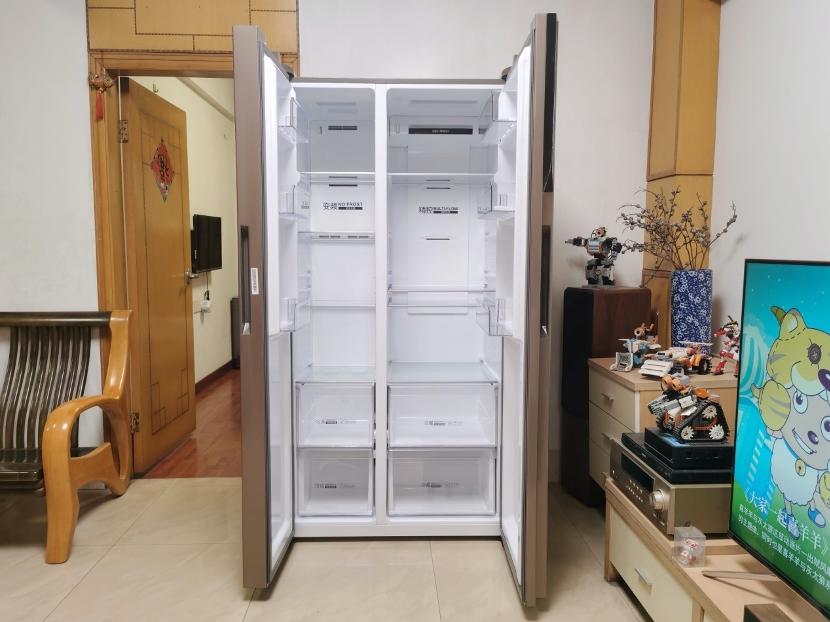 海尔538升无霜变频对开门超薄冰箱,海尔冰箱bcd-541怎么调节冷藏温度
