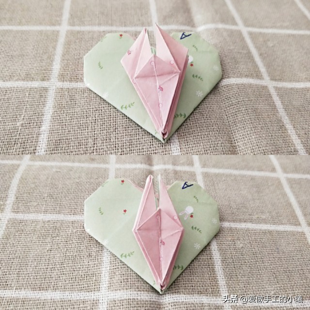 当爱心遇上百合折纸视频教程,百合花朵折纸步骤图解