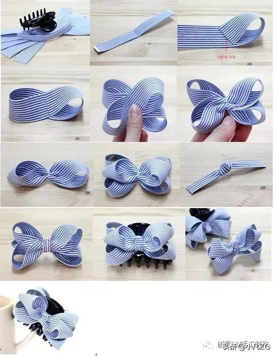 如何用旧衣服做发饰,旧衣服做蝴蝶结发饰