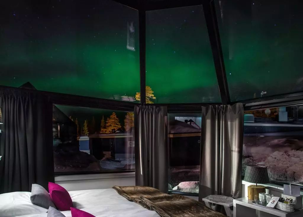 芬兰极光星空玻璃房,芬兰玻璃屋哪个最好