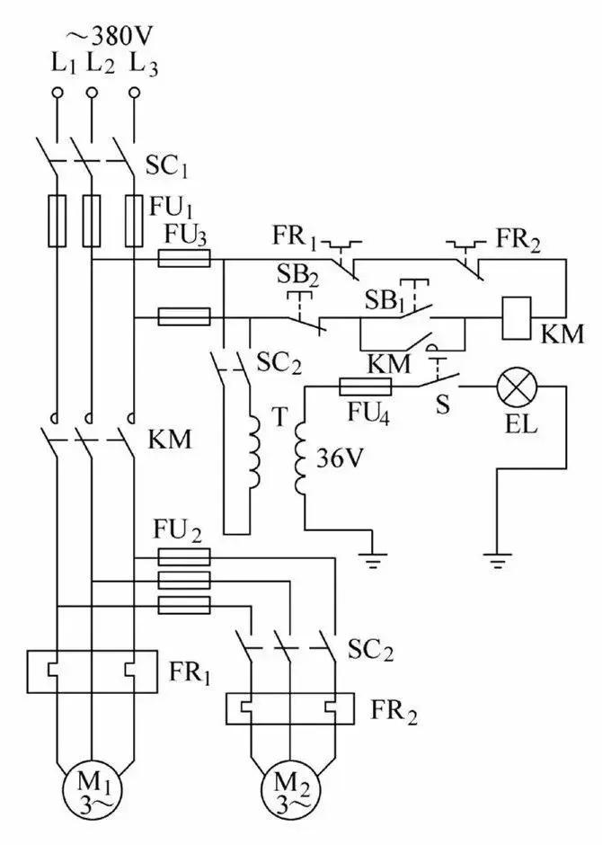 44种电工实用电路图,电工必会的10个电路图
