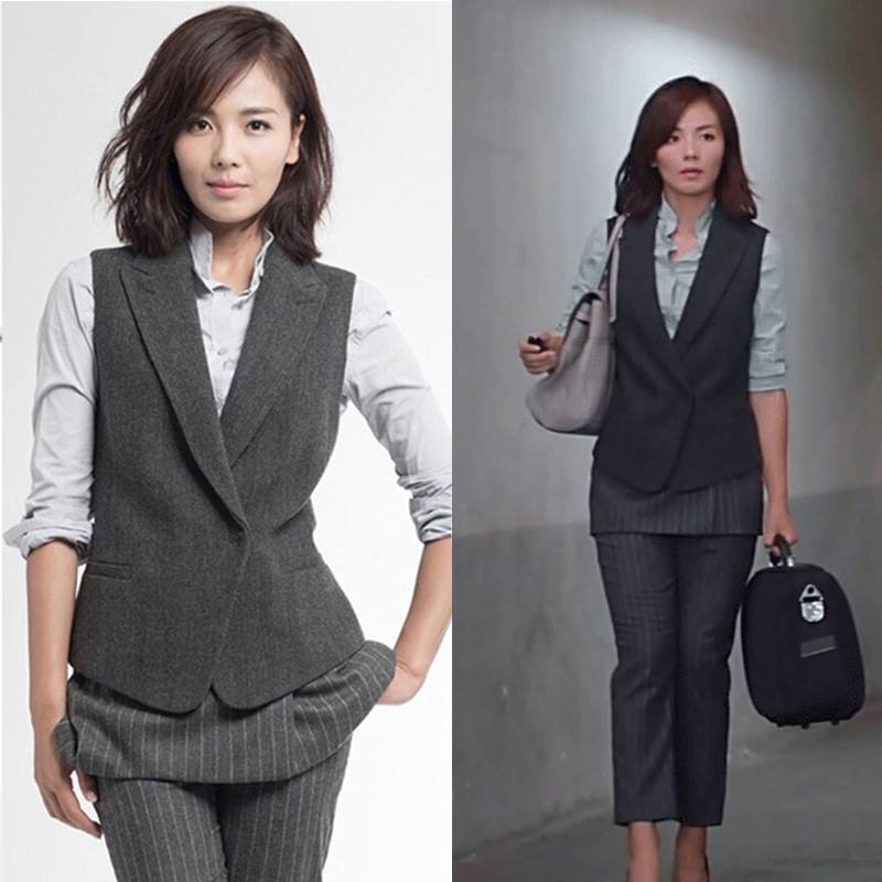 马甲这样搭配最显时髦风范,马甲怎么穿搭配才好看